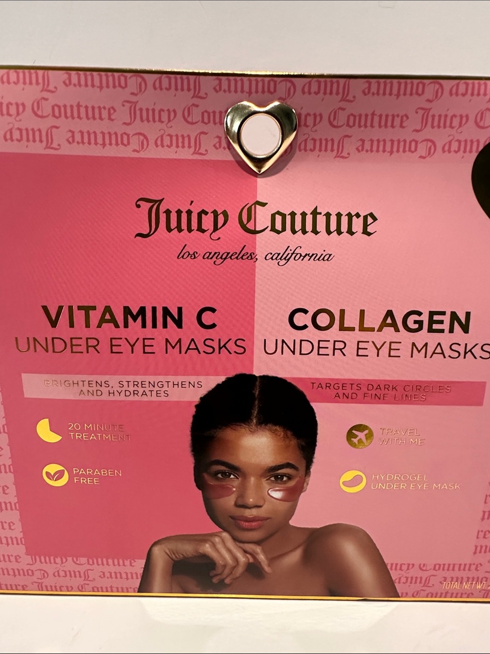 Juicy Couture Vitamin C and Collagen Undeteye Masks. 20 minutes treatment.